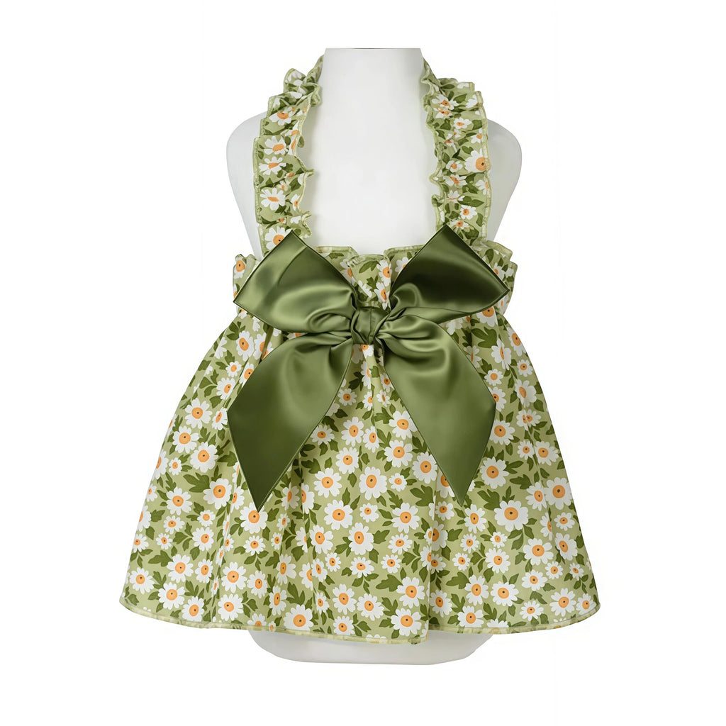 Pet Green Sweet Printed Princess Dress