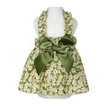 Pet Green Sweet Printed Princess Dress