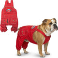 Pet's Red Breathable Firefighter Style Overalls