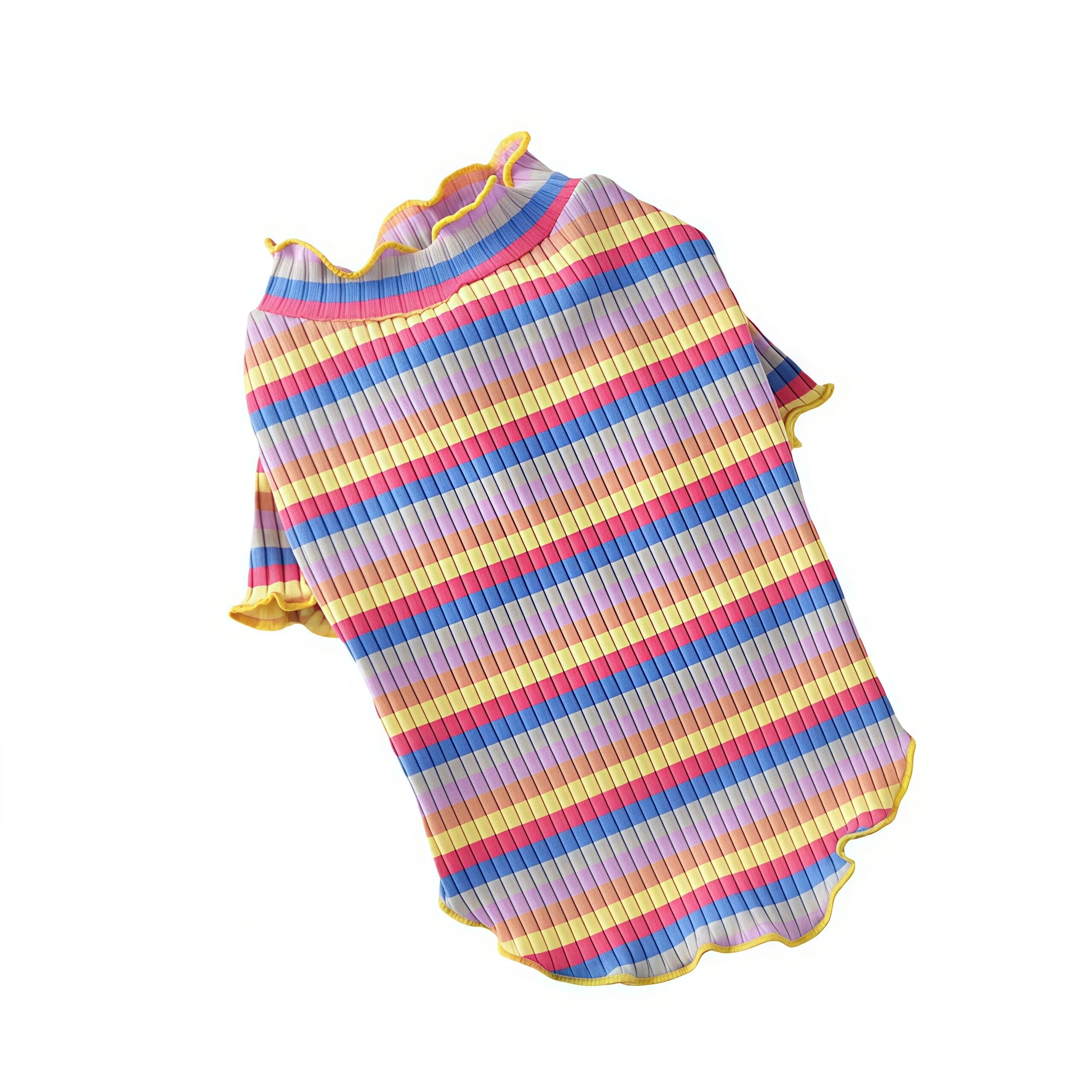 Small Cat and Dog Pure Cotton Colorful Striped Pet Vest