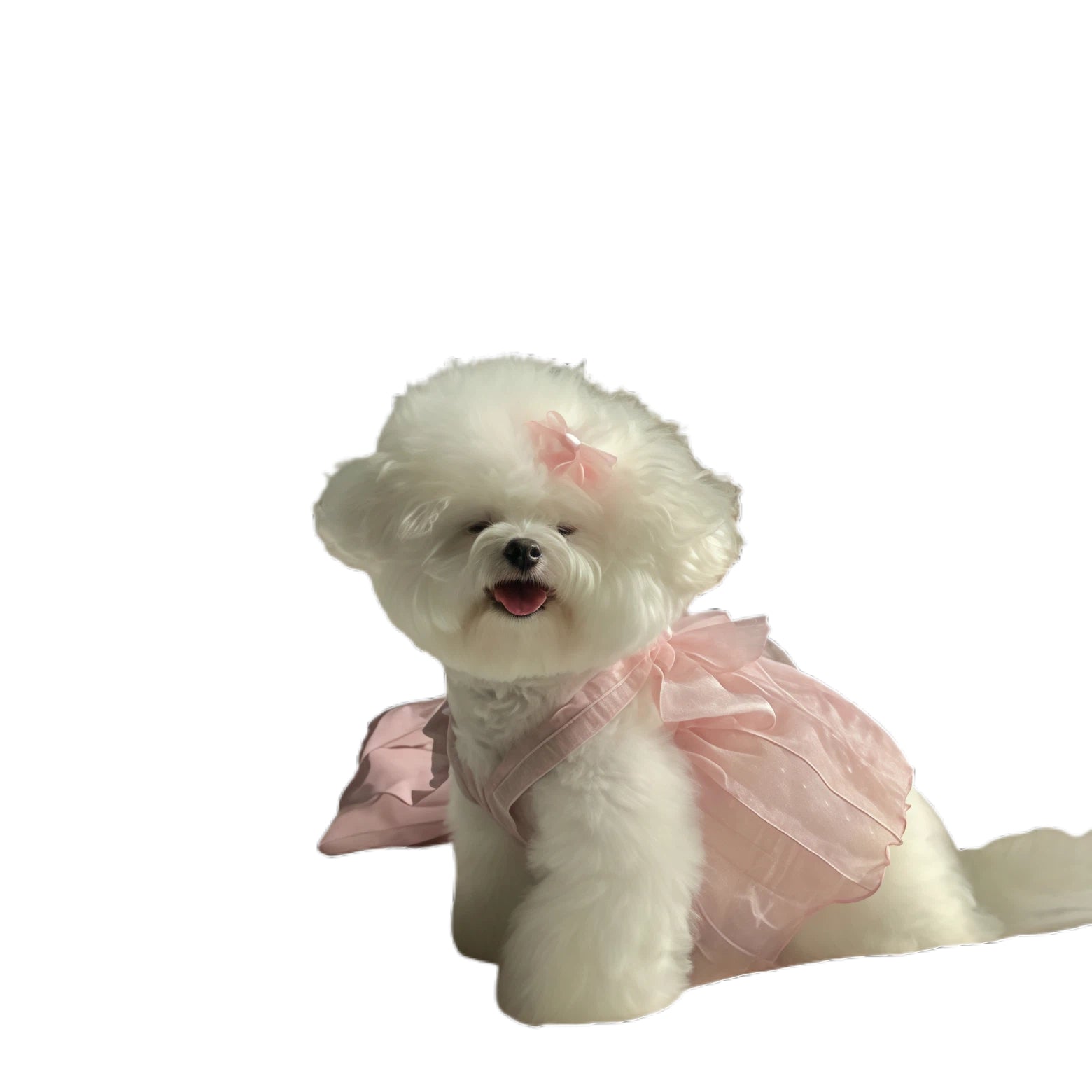 Small Pet Pink Butterfly Dress